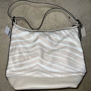 Coach cream purse 13.5x12.5x4